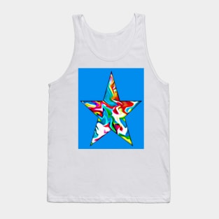 Ghost star blue 5 Tank Top